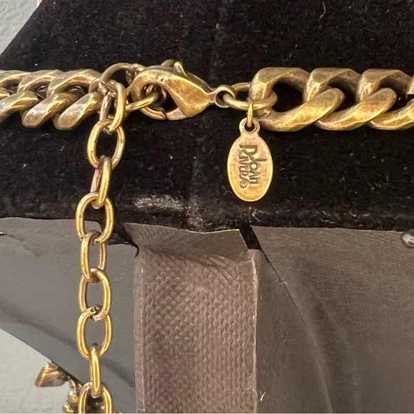 VTG  Joan Rivers Blue Rhinestone Bib Necklace - Picture 7 of 7